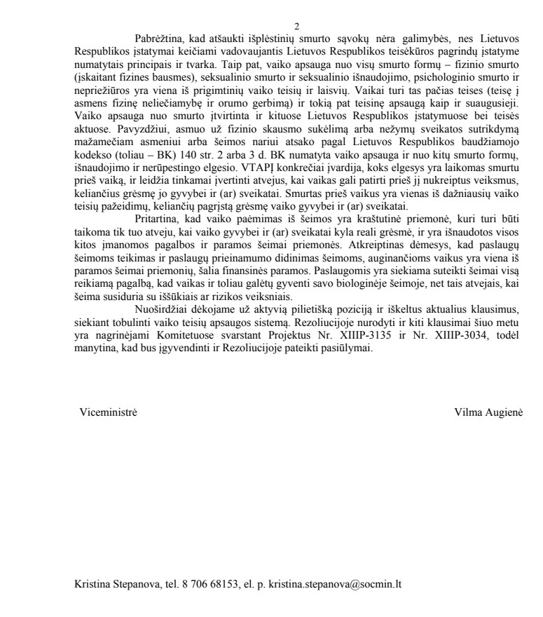 SADM atsakymas 2 lapas